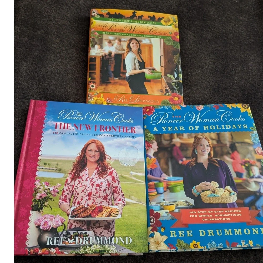 Pioneer Woman Cooks Cookbook Set Ree Drummond Hardcover 3 Book Lot New Frontier
